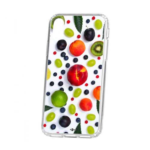 Чехол Apple iPhone X Kruche Print Fruits в МТС