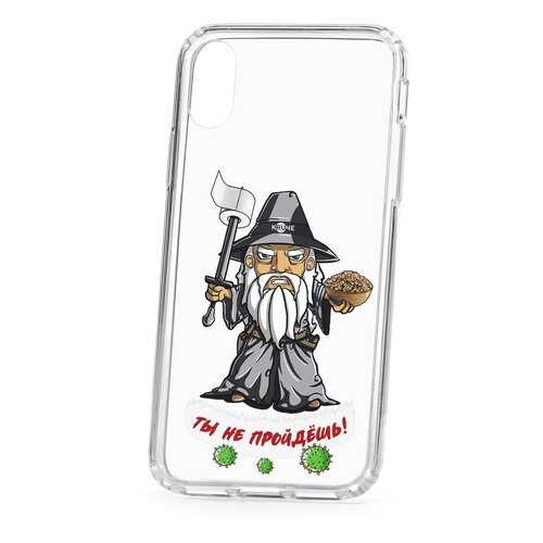 Чехол Apple iPhone X Kruche Print Вирус не пройдет в МТС