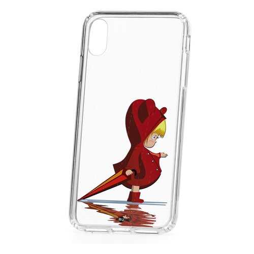 Чехол Apple iPhone XS Max Kruche Print Девочка с зонтом в МТС