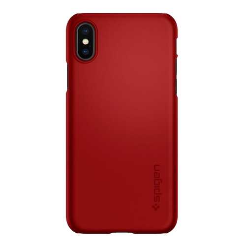 Чехол Apple Spigen Thin Fit Metallic Red для iPhone X 057CS22109 в МТС