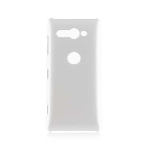 Чехол Brosco Soft-touch для Sony Xperia XZ2 Compact, серебряная в МТС