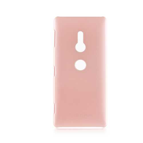 Чехол Brosco Soft-touch для Sony Xperia XZ2, розовая в МТС