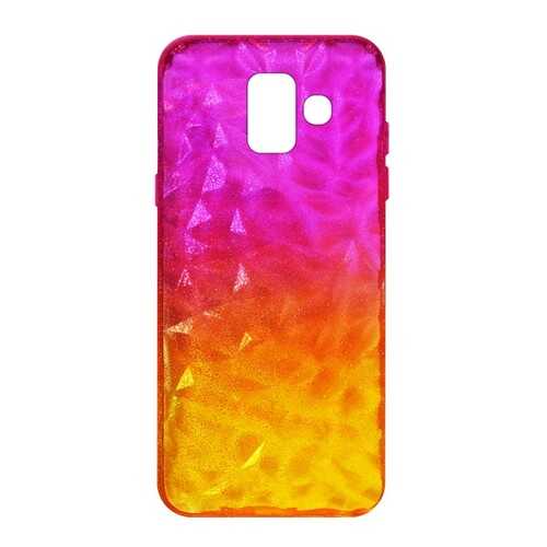 Чехол Crystal Krutoff для Samsung Galaxy A6 (SM-A600) Yellow/Pink в МТС