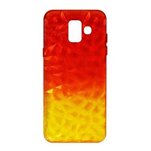 Чехол Crystal Krutoff для Samsung Galaxy A6 (SM-A600) Yellow/Red в МТС