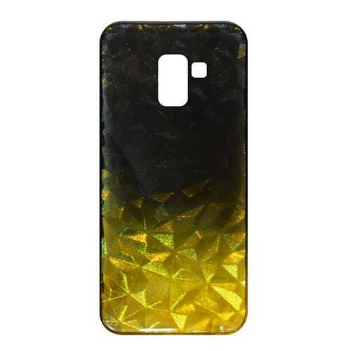 Чехол Crystal Krutoff для Samsung Galaxy A8+ (SM-A730) Black/Yellow в МТС