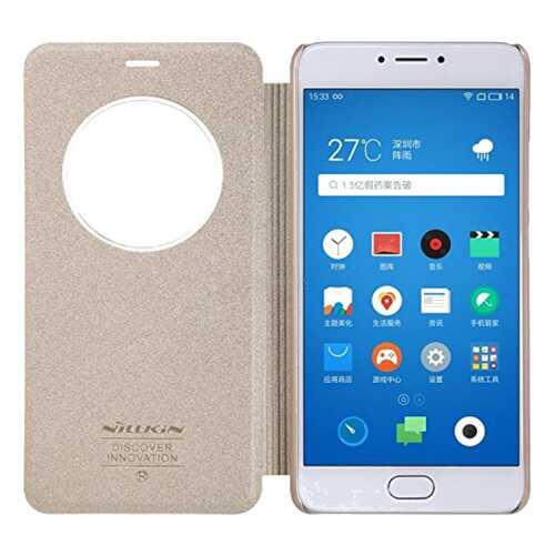 Чехол для смартфона Nillkin Sparkle Leather Case для Meizu M3 Note Gold в МТС