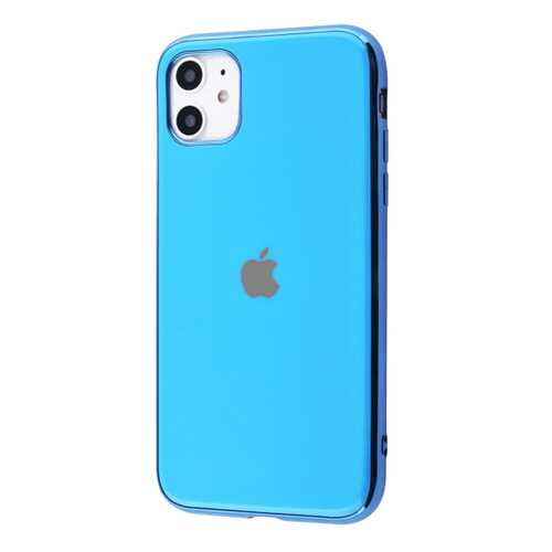 Чехол GLOSSY LOGO для Apple iPhone 11 Pro Max Light Blue в МТС