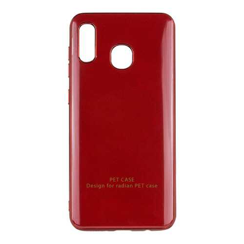 Чехол GLOSSY LOGO для Samsung Galaxy A20 / A30 Red в МТС