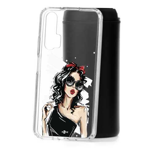 Чехол Huawei Honor 20 Pro Kruche Print Фэшн леди в МТС