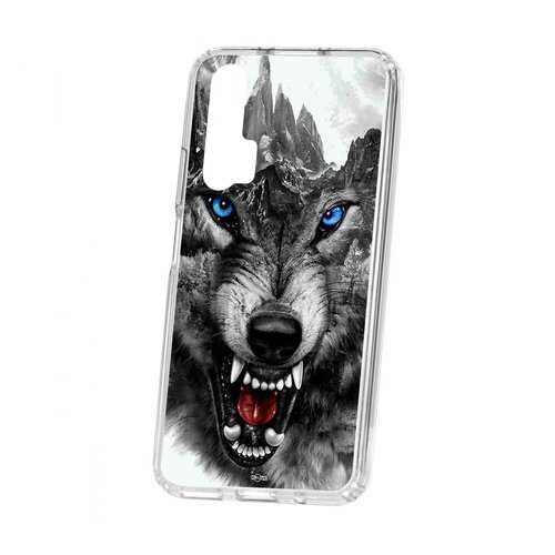 Чехол Huawei Honor 20 Pro Kruche Print Волк в МТС