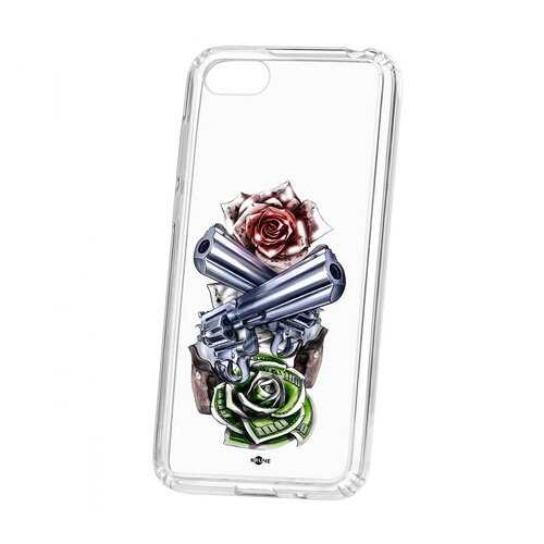 Чехол Huawei Honor 7A Kruche Print Карты деньги 2 ствола в МТС