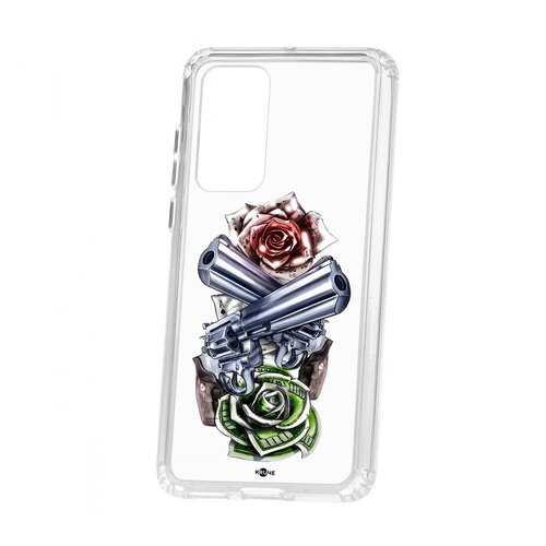 Чехол Huawei P40 Kruche Print Карты деньги 2 ствола в МТС