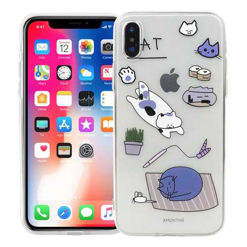 Чехол KAWAI для iPhone X/XS Cat в МТС