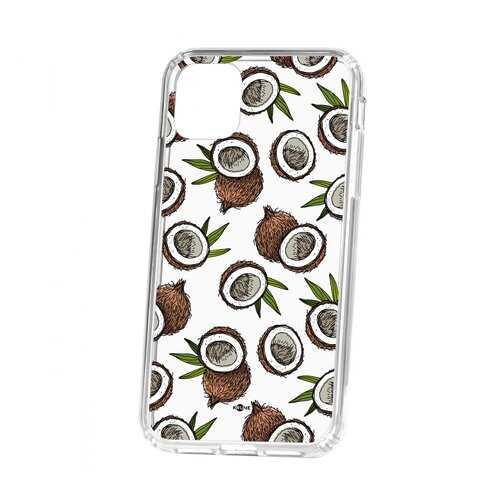 Чехол Kruche Apple iPhone 11 Print Кокосы в МТС