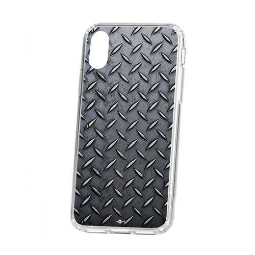 Чехол Kruche Apple iPhone X Print Сталь в МТС