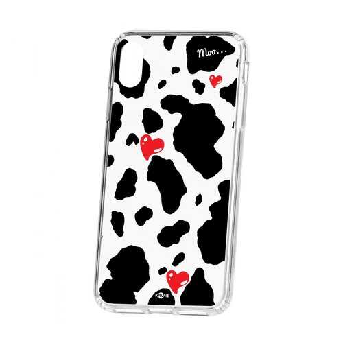 Чехол Kruche Apple iPhone XS Max Print Корова в МТС