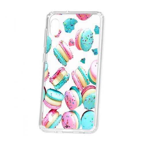 Чехол Kruche для Samsung Galaxy A10 2019 Print Макарон в МТС