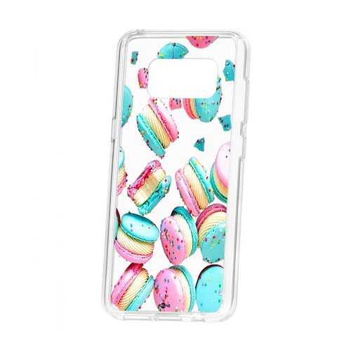 Чехол Kruche для Samsung Galaxy S8 Print Макарон в МТС