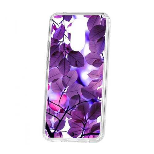 Чехол Kruche Huawei Mate 20 Lite Print Purple leaves в МТС
