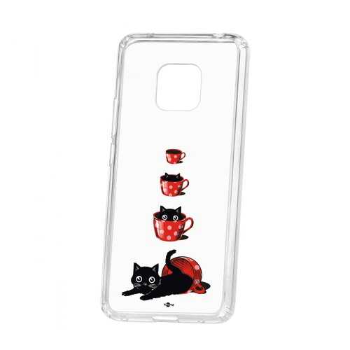 Чехол Kruche Huawei Mate 20 Pro Print Котенок в чашке в МТС