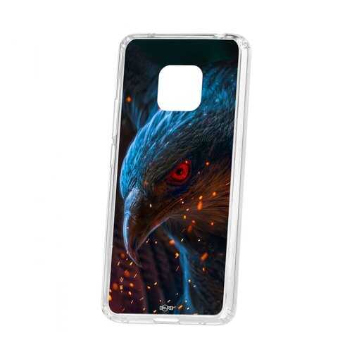 Чехол Kruche Huawei Mate 20 Pro Print Орел в МТС