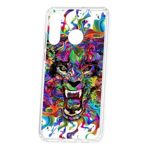 Чехол Kruche Huawei P30 Lite Print Colored beast в МТС