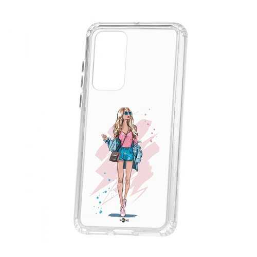 Чехол Kruche Huawei P40 Print Fashion Girl в МТС