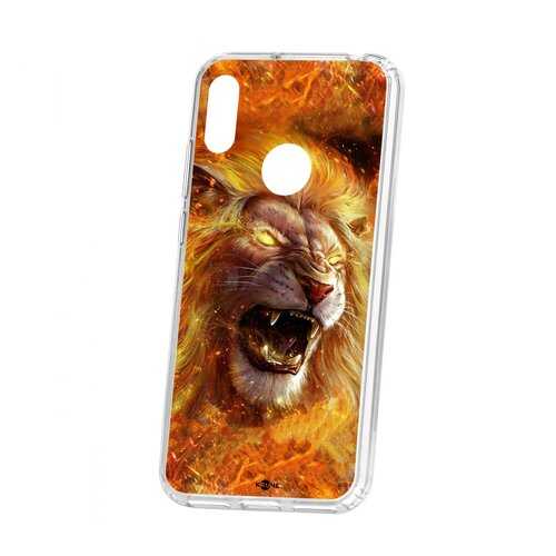 Чехол Kruche Huawei Y6 2019 Print Лев в МТС
