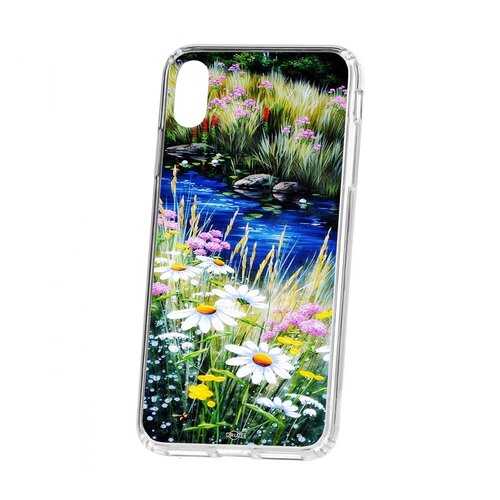 Чехол Kruche iP XS Max Print Ромашки у ручья в МТС