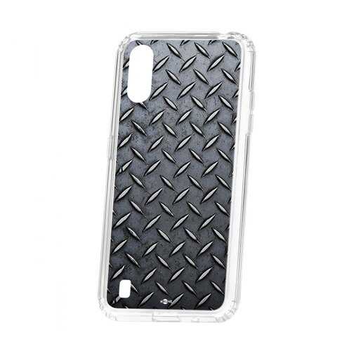 Чехол Kruche Samsung Galaxy A01/A015 Print Сталь в МТС