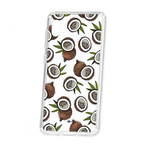 Чехол Kruche Samsung Galaxy A10 2019 Print Кокосы в МТС
