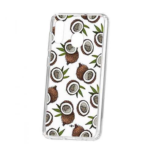Чехол Kruche Samsung Galaxy A20 2019 Print Кокосы в МТС