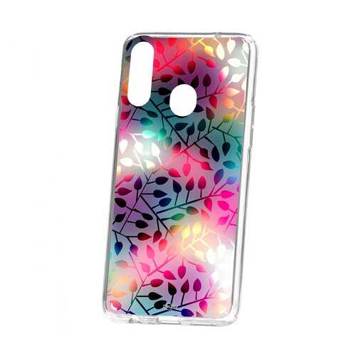 Чехол Kruche Samsung Galaxy A20S Print Цветные листья в МТС