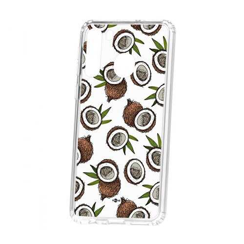 Чехол Kruche Samsung Galaxy A21 Print Кокосы в МТС