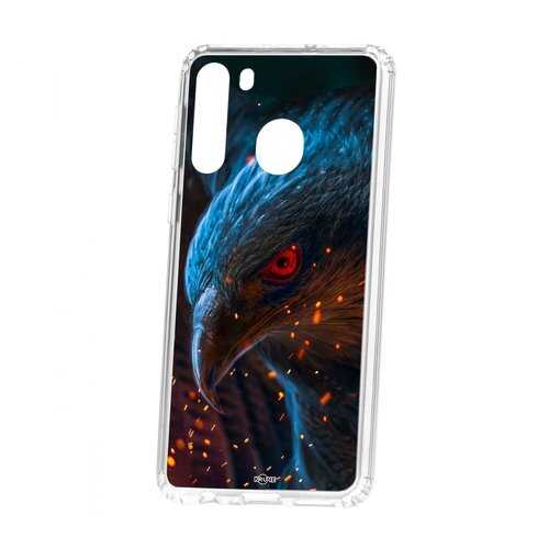 Чехол Kruche Samsung Galaxy A21 Print Орел в МТС