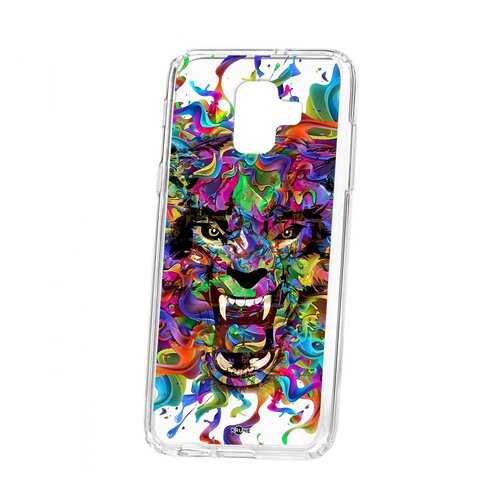 Чехол Kruche Samsung Galaxy A6 (2018) A600f Print Colored beast в МТС