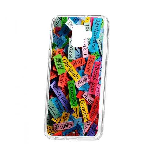 Чехол Kruche Samsung Galaxy A6 (2018) A600f Print Thank you в МТС