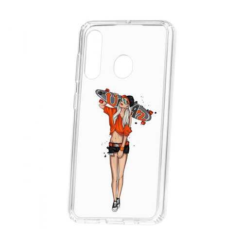 Чехол Kruche Samsung Galaxy A60 2019 Print Лонгборд в МТС