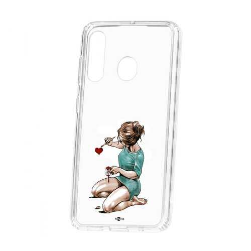 Чехол Kruche Samsung Galaxy A60 Print Рисуя любовь в МТС
