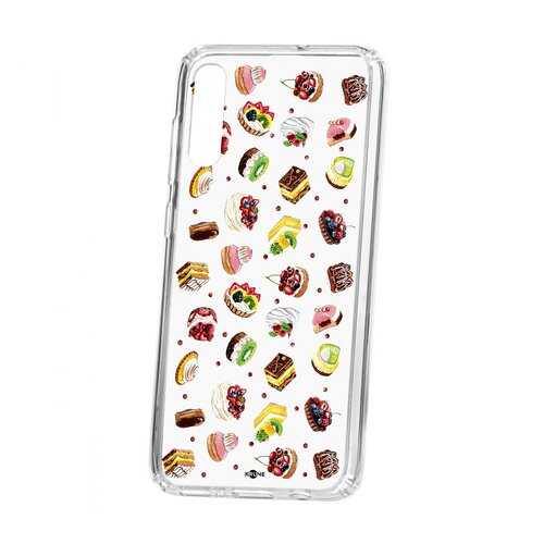 Чехол Kruche Samsung Galaxy A70 2019 Print Cake в МТС