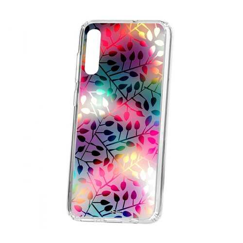 Чехол Kruche Samsung Galaxy A70 2019 Print Цветные листья в МТС