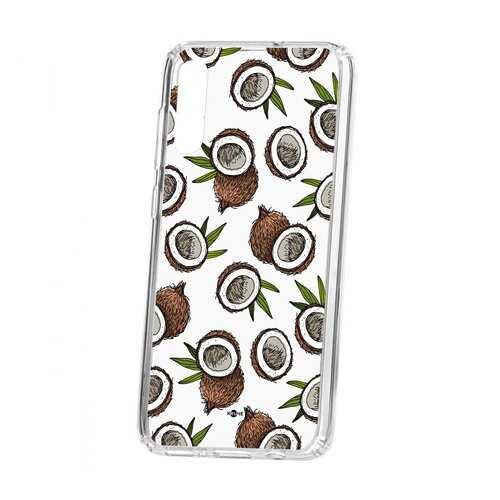 Чехол Kruche Samsung Galaxy A70 2019 Print Кокосы в МТС