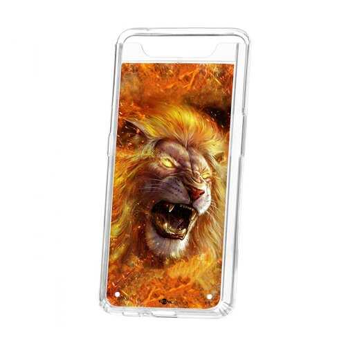 Чехол Kruche Samsung Galaxy A80 Print Лев в МТС