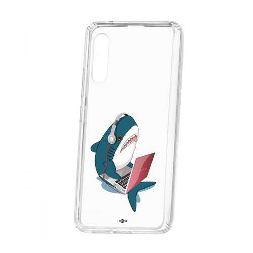 Чехол Kruche Samsung Galaxy A90 5G Print Акула в МТС