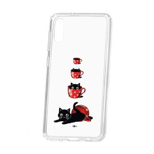 Чехол Kruche Samsung Galaxy M10 Print Котенок в чашке в МТС