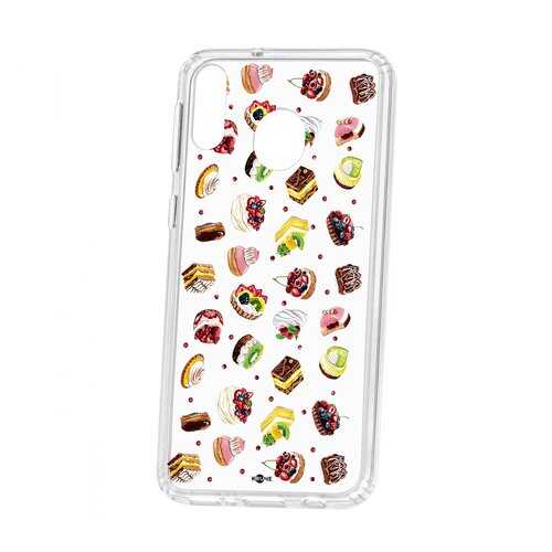 Чехол Kruche Samsung Galaxy M20 Print Cake в МТС