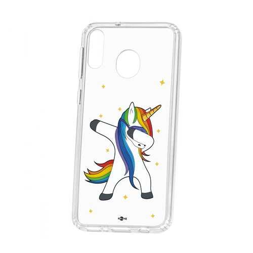 Чехол Kruche Samsung Galaxy M20 Print Единорожка в МТС