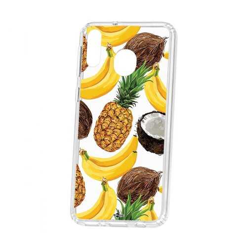 Чехол Kruche Samsung Galaxy M20 Print Тропический микс в МТС