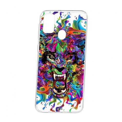 Чехол Kruche Samsung Galaxy M30S Print Colored beast в МТС