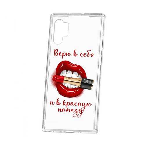 Чехол Kruche Samsung Galaxy Note 10+ Print Red lipstick в МТС